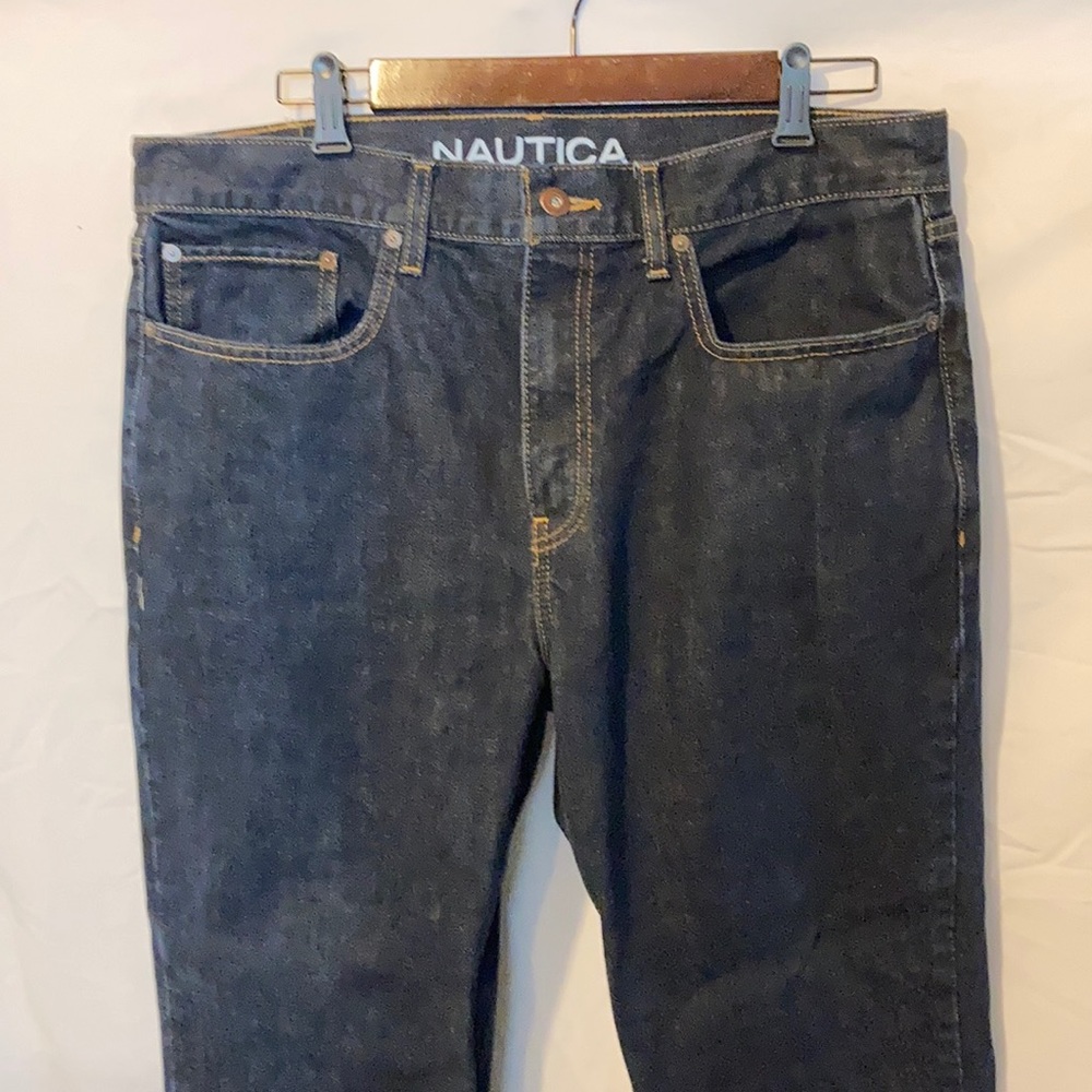 Nautical dark wash jeans
